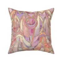 Glowing Coral and Amethyst Art Deco - large