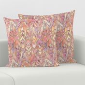 Glowing Coral and Amethyst Art Deco - small print