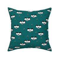 Sweet baby koala bears fun kids animals with geometric detailing teal