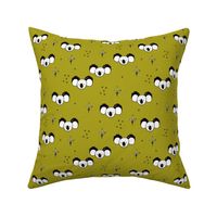 Sweet baby koala bears fun kids animals with geometric detailing mustard yellow