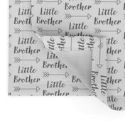 medium little-brother with-arrow-cursive - charcoal