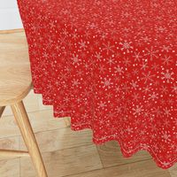 winter snowflakes // red fabric cute christmas winter design best winter fabrics cute christmas fabric by andrea lauren