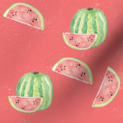 Pink Watercolour Watermelon