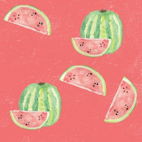 Pink Watercolour Watermelon