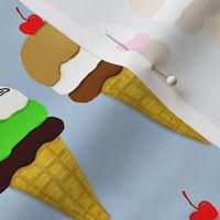 ice cream on cool grey