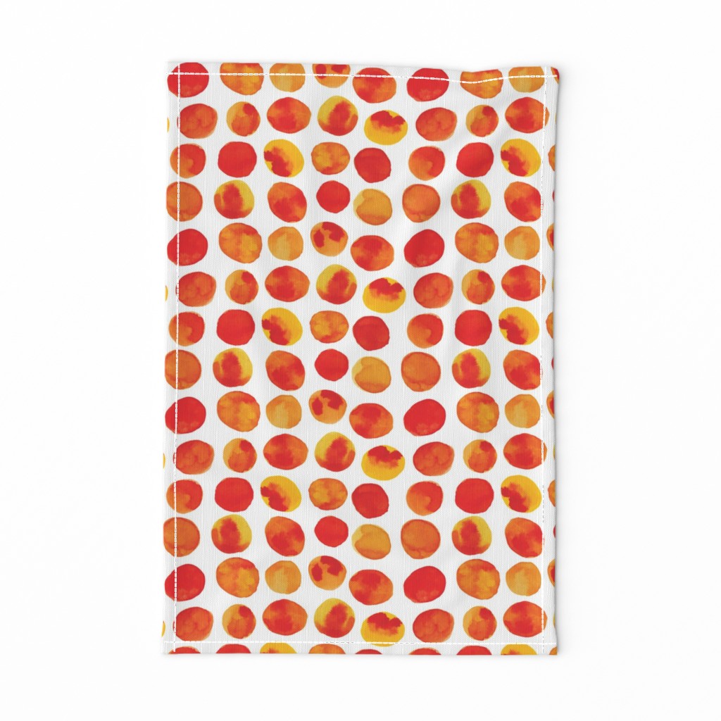 Watercolor Polka Dots - Large Scale