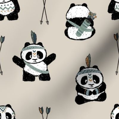 tribal pandas (green) || pandamonium