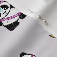 panda w/ arrows (purple) || pandamonium