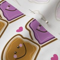 Peanut Butter & Jelly Delight - Playful Snack-Time Smiles