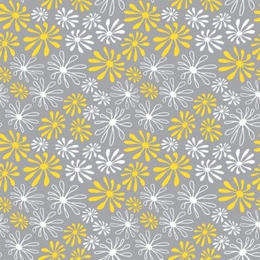 Sylvania Flowers Grey Yellow White