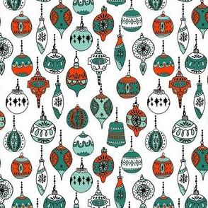 christmas ornaments // christmas ornament holiday xmas red and green holiday xmas fabric