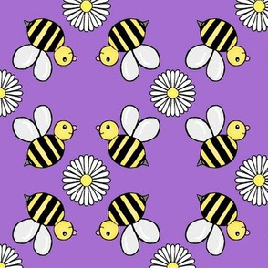 Bee-u-tiful Bees Purple 