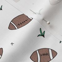 American Football fun sports illustration design grass white green
