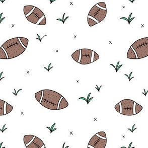 American Football fun sports illustration design grass white green