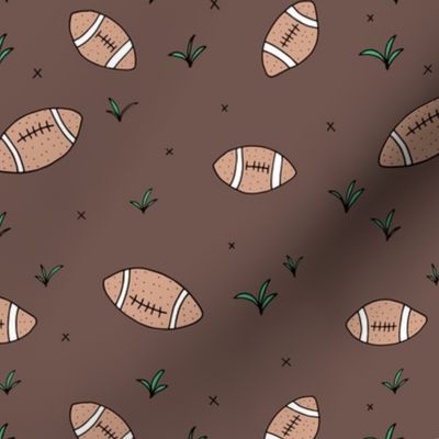 American Football fun sports illustration design grass brown