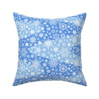 Snowflake Waves - Blue