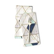 Mod Triangles Vintage Navy Mint