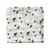 Mod Triangles Vintage Navy Mint