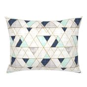 Mod Triangles Vintage Navy Mint