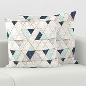 Mod Triangles Vintage Navy Mint