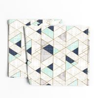 Mod Triangles Vintage Navy Mint