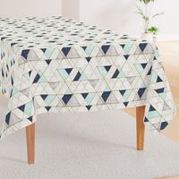 Mod Triangles Vintage Navy Mint