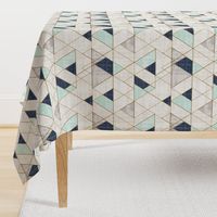 Mod Triangles Vintage Navy Mint