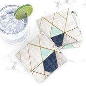 Mod Triangles Vintage Navy Mint