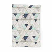 Mod Triangles Vintage Navy Mint