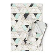 Mod Triangles Vintage black and white Mint