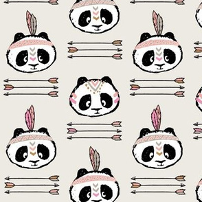 panda w/ arrow stack (pink) 