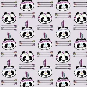 panda w/ arrow stack (purple) small scale