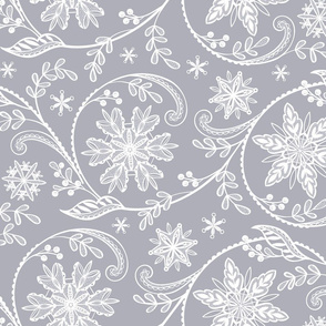 Snowflake Lace Grey