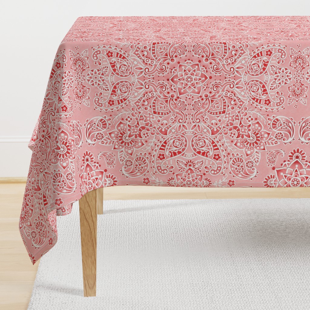 Pink Paisley Bandana