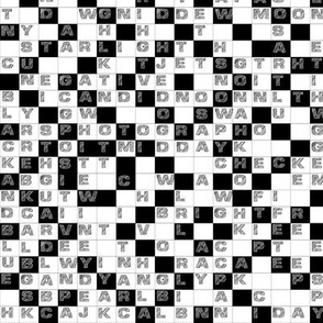 Black and White Word Puzzle