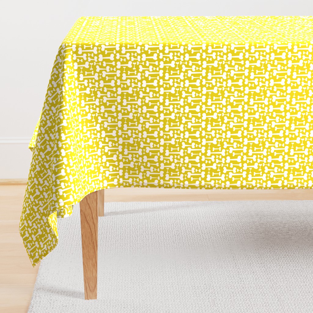 Give A Dog A Bone - Pet Pattern Citron Yellow