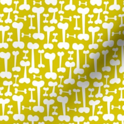 Give A Dog A Bone - Pet Pattern Citron Yellow