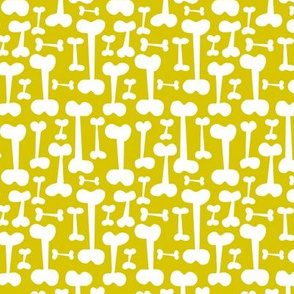 Give A Dog A Bone - Pet Pattern Citron Yellow