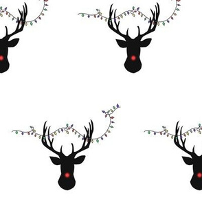 Deer with Christmas Lights