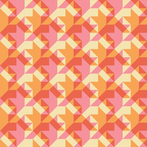 quilters houndstooth in dotpink