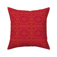 Red Geometric Tribal Texture