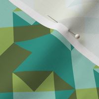 quilter's houndstooth - oolong and teal