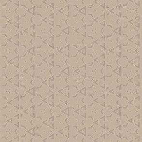 Beige on Beige Triangle Geometric