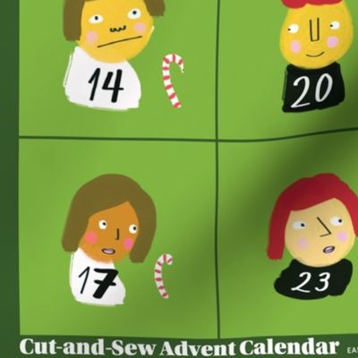Christmas People Advent Calendar Cut & Sew