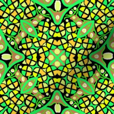 Kaleidoscope Yellow Green