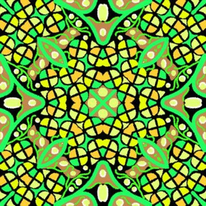 Kaleidoscope Yellow Green