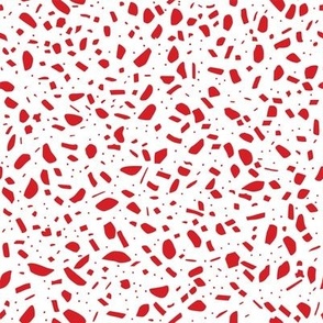 Terrazzo / Red & White