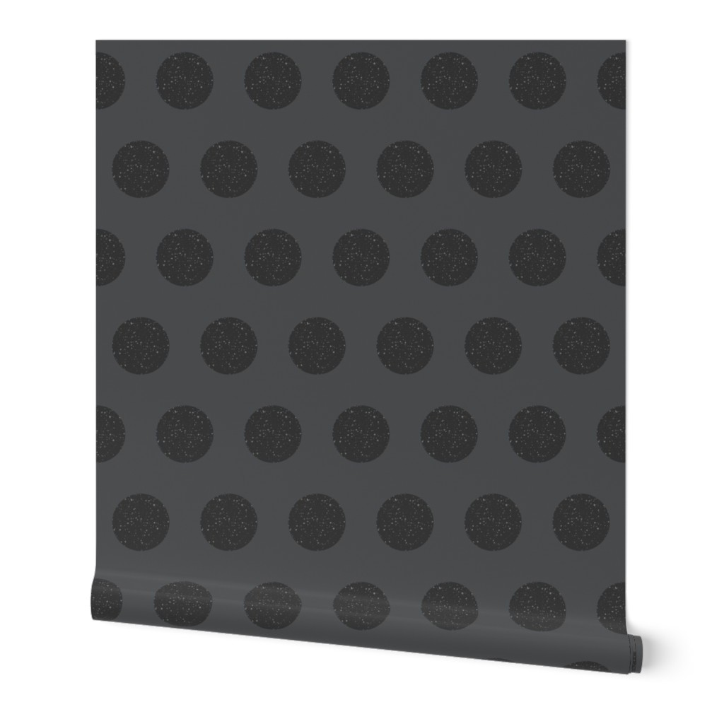 Charcoal Polka Dot with Star Field