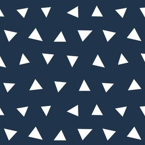 navy blue triangles, triangle, triangle fabrics baby nursery design coordinating fabric