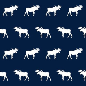 navy blue  moose, moose fabric, bear print, nursery design, nursery print, boys print